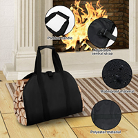 Firewood Carrier for Firewood Log Carrier Canvas Firewood Tote Bag Water Resistant Log Tote Wood Carrying Bag Fireplace Tools