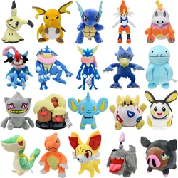 25 Styles Pokemon Mimikyu Charmeleon Wartortle Snivy Lunala Plush Toys Fuecoco Mega Gengar Cinderace Shinx Peluche Dolls