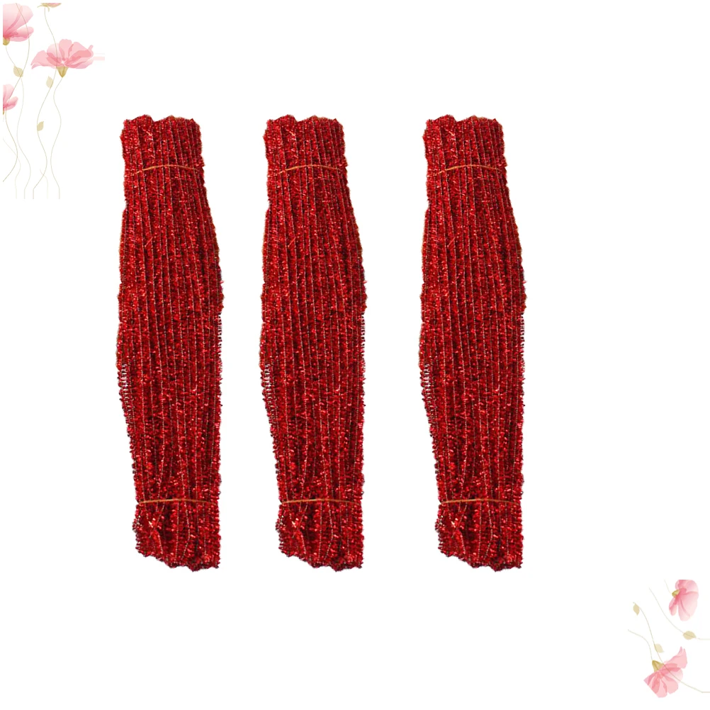 

300 PCS Glitter Twist Stick Twisted Rod Bendable Bar DIY Christmas Detergent
