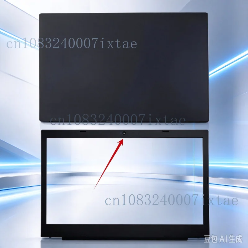 LCD Rear Lid Back Cover + Front bezel for Lenovo Thinkpad L490 RGB single hole camera with logo New Original