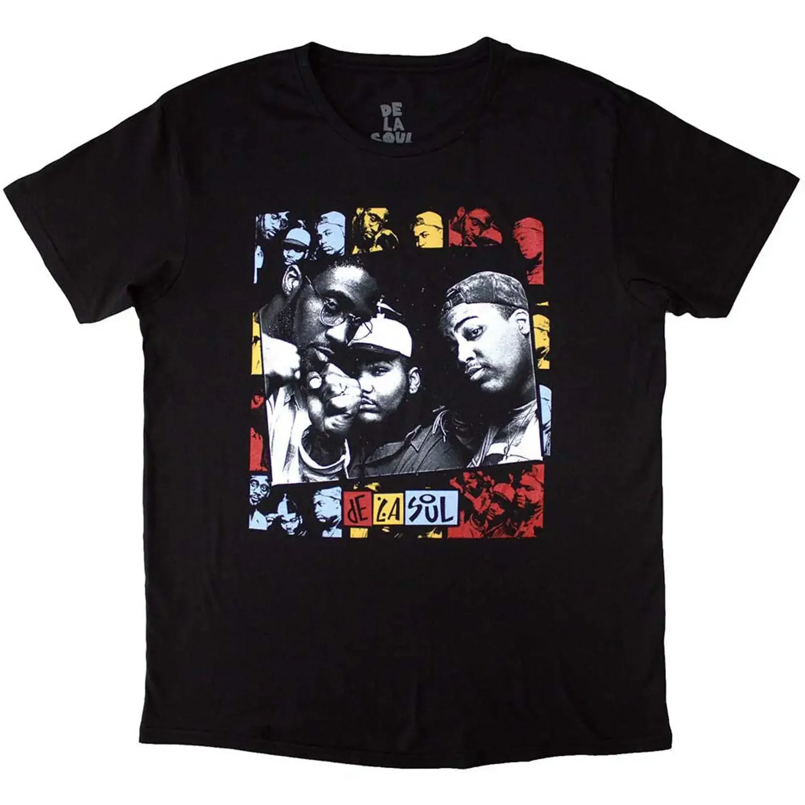 DE LA SOUL Collage T Shirt OFFICIAL MERCHANDISE vintage Washed Comfortable Soft Unisex Casual Slightly Stylish Breathable