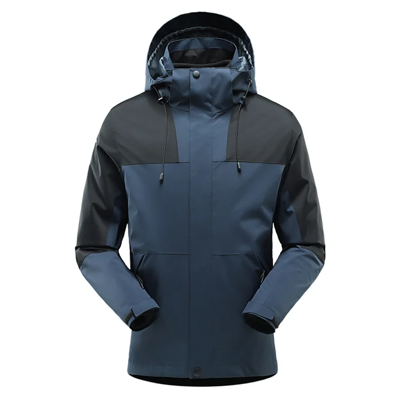 

Customized outdoor jacket men women two-piece set removable ski three-in-one mountaineering waterproof, windproof warm