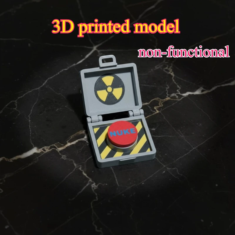 1PC Mini Briefcase 3D Printed Model, Non Functional Office Desk Ornament