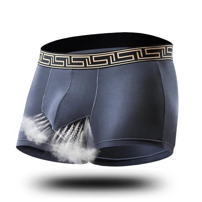 Men's underpants Modal scrotum with four corner boxers gun egg lift testosterone cartridge bag separation ice silk breathable