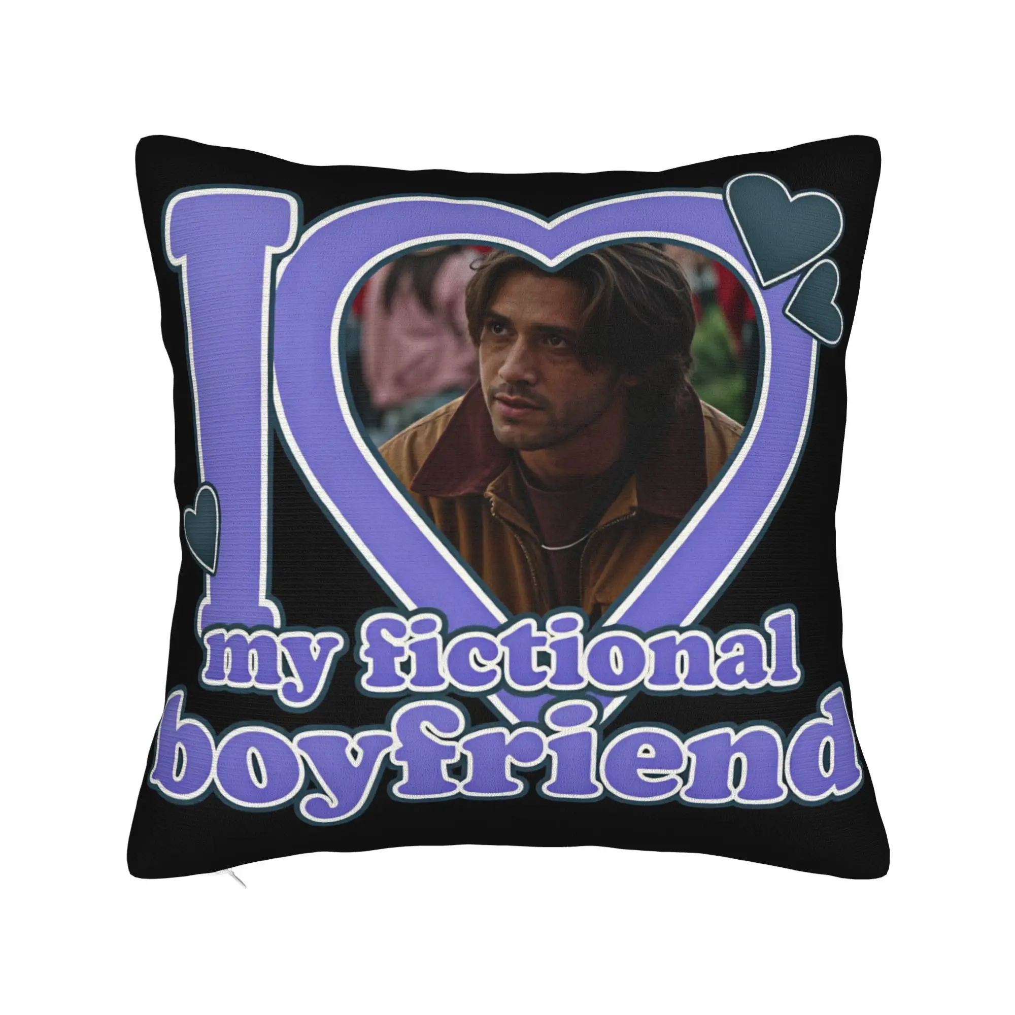 John Logan Off Campus I Heart My Boyfriend Pillow Case  Square Pillow Cover For Living Room Sofa Fashion Pillowcases