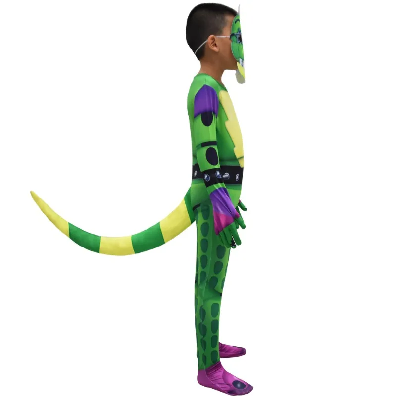 Cadılar bayramı FNAF kostüm çocuklar için beş gece Freddyed tulum Cosplay kabus Bonnie Fnaf Freddy Anime noel hediyesi çocuk için