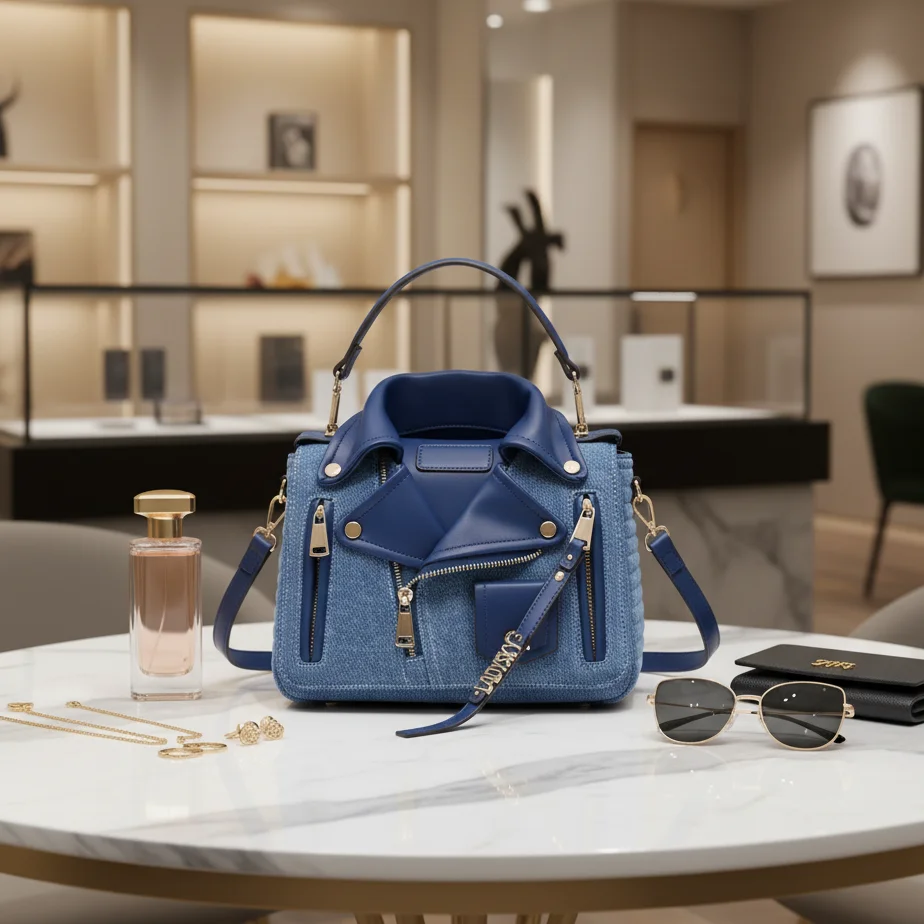 Top Product Fashion Unique Collar Ladies Bag Crossbody Jacket Bag for Girls Top Selling Quality  Women's Handbag  Factory 26 cm