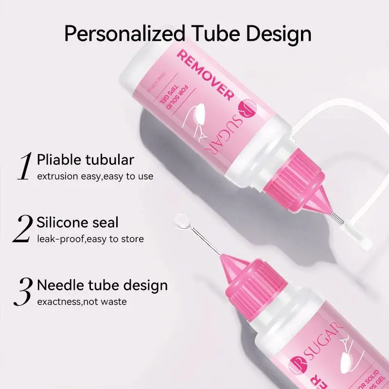 15 ml Nagelkleberentferner zum Aufdrücken, Acetonfreier Nagellackentferner, multifunktionaler Entferner für Nagelspitzen, sanfter Kleberentferner