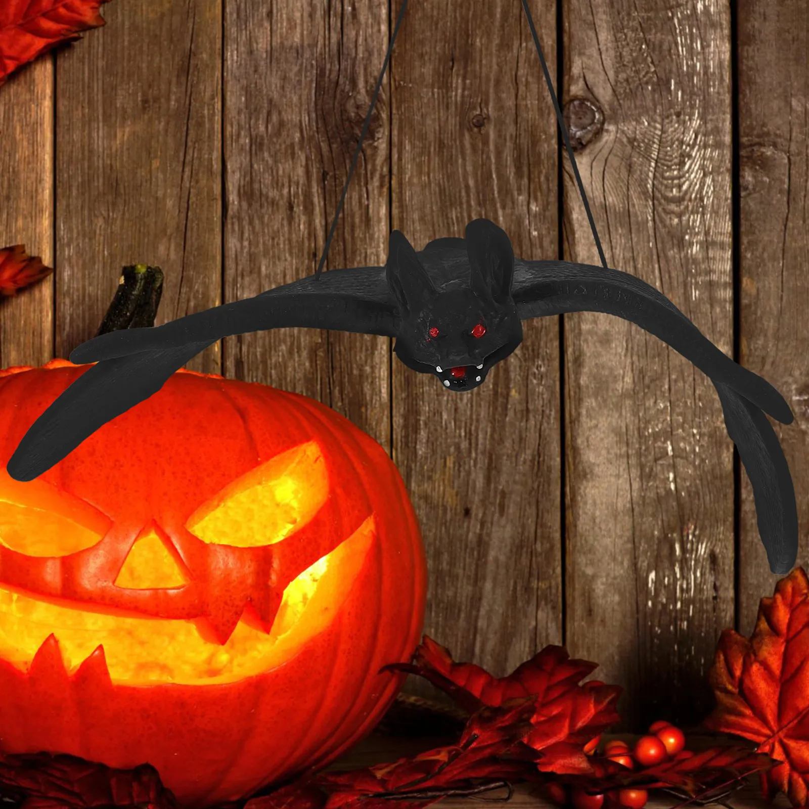 

6 Pcs Outdoor Halloween Decor Boy's Girl's Costume Bat Craft Creepy Prank Prop Toys