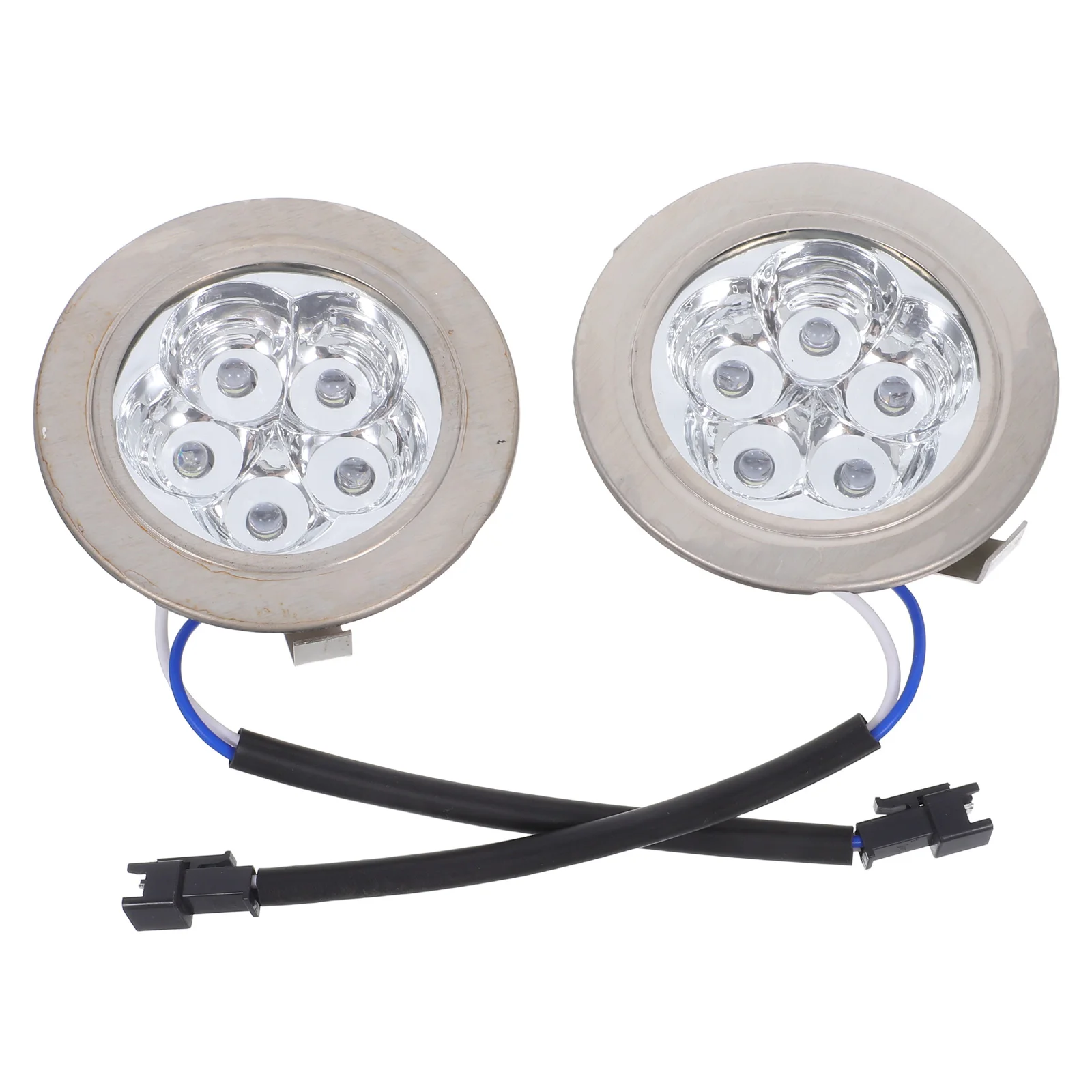 2pcs Led Range Hood Light Bulbs Round Dc12V Cold White Replacement For Kitchen Appliances Easy Install Energy Efficient Bright