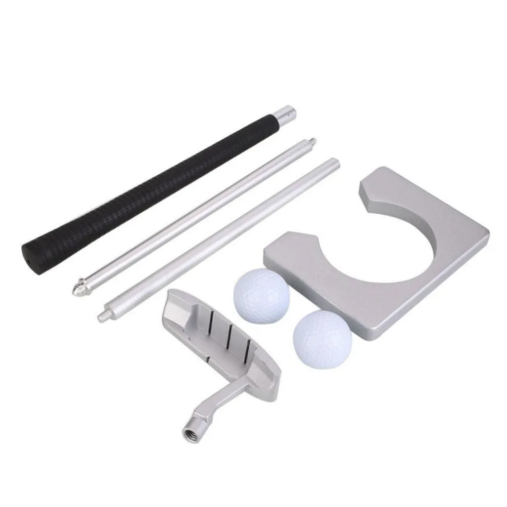 Set di pratica per Putter da Golf portatile da viaggio supporto per palline da Golf per interni Putting Training Aids Tool con custodia per il trasporto regali