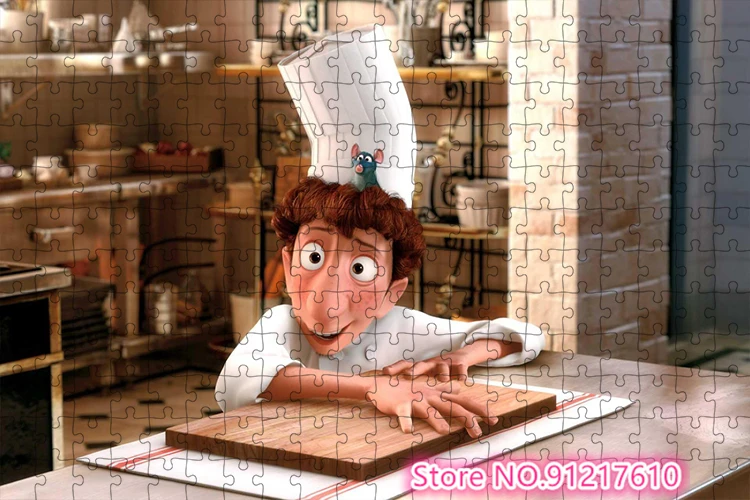 Disney Ratatouille 1000 Piece Puzzle Puzzle Adventure Children's Brain Burning Game Puzzle Gift Preferred