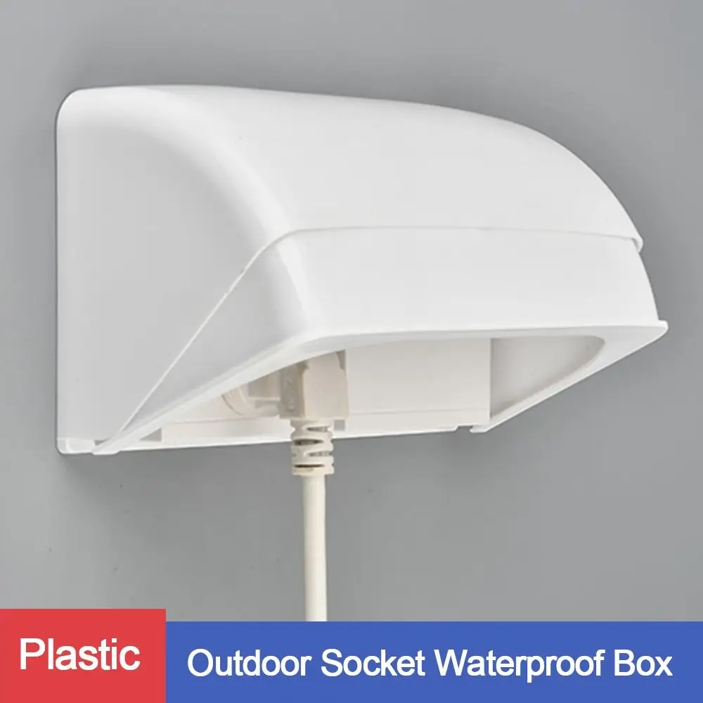 Wall-mounted Switch Protective Cover Plastic Multiple Colors Socket Waterproof Box Electric Plug Rainproof Cover Wall