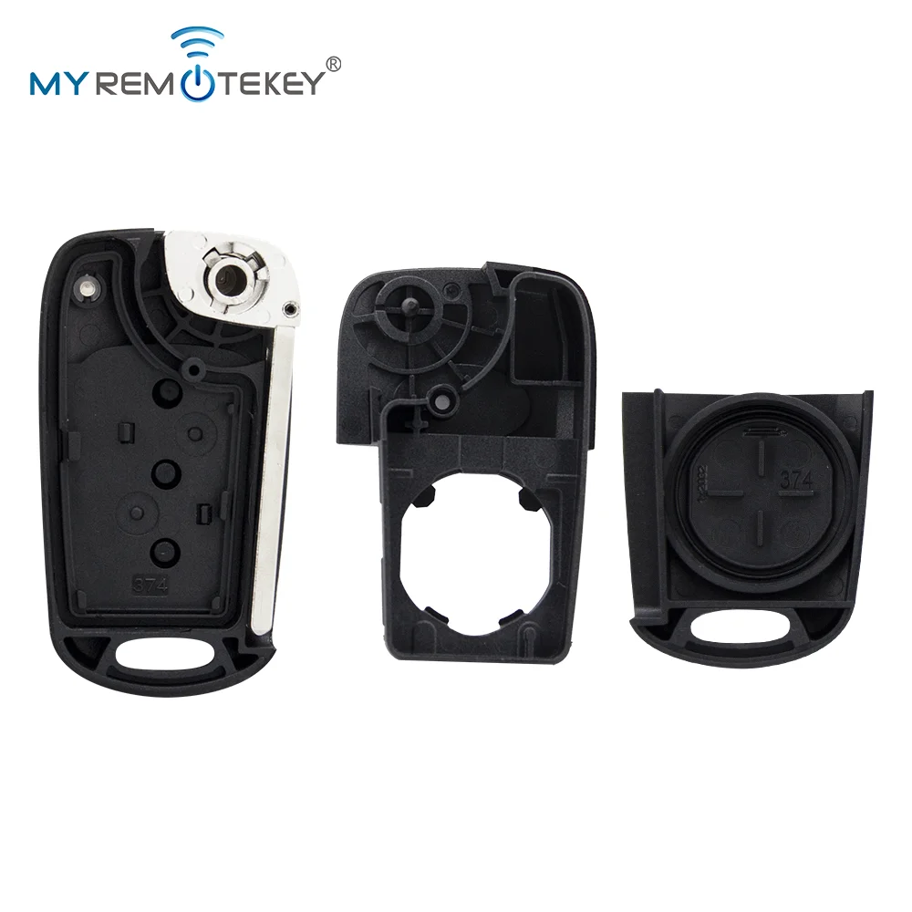 MYREMOTEKEY Fernbedienungsgehäuse mit 3 Tasten für Hyundai I20 I30 I35 IX20 IX35 Elantra 2008-2012 Klappbare Fernbedienungs-Schlüsselhülle – Detail 7