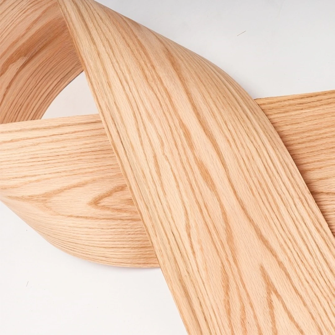 Thick Cut Natural Red Oak Grain Wood Veneer for Woodworking Project DIY Crafts Furniture Renovation
