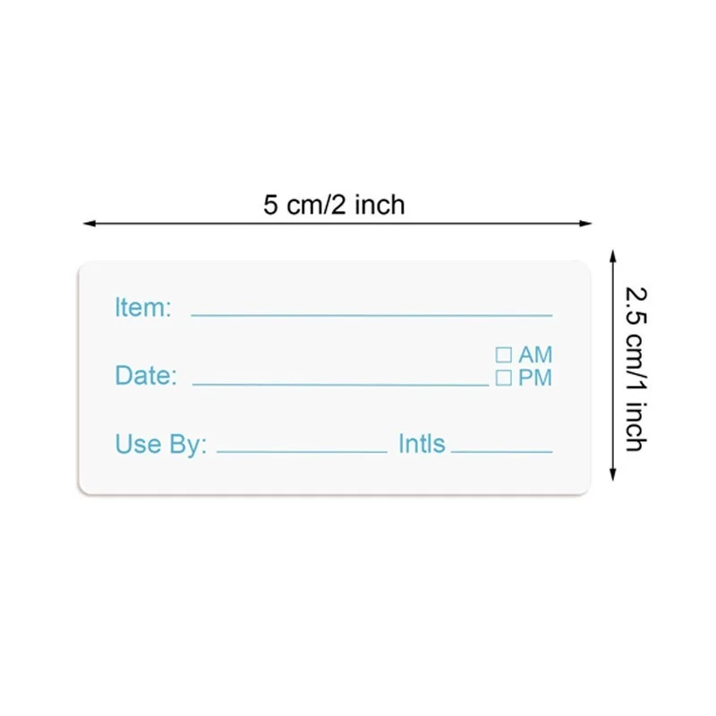 500PCS New Kitchen Food Stickers Date Content Label Home Made Sticker Roll Lables Rolling Sticker Merci Packaging Stickers