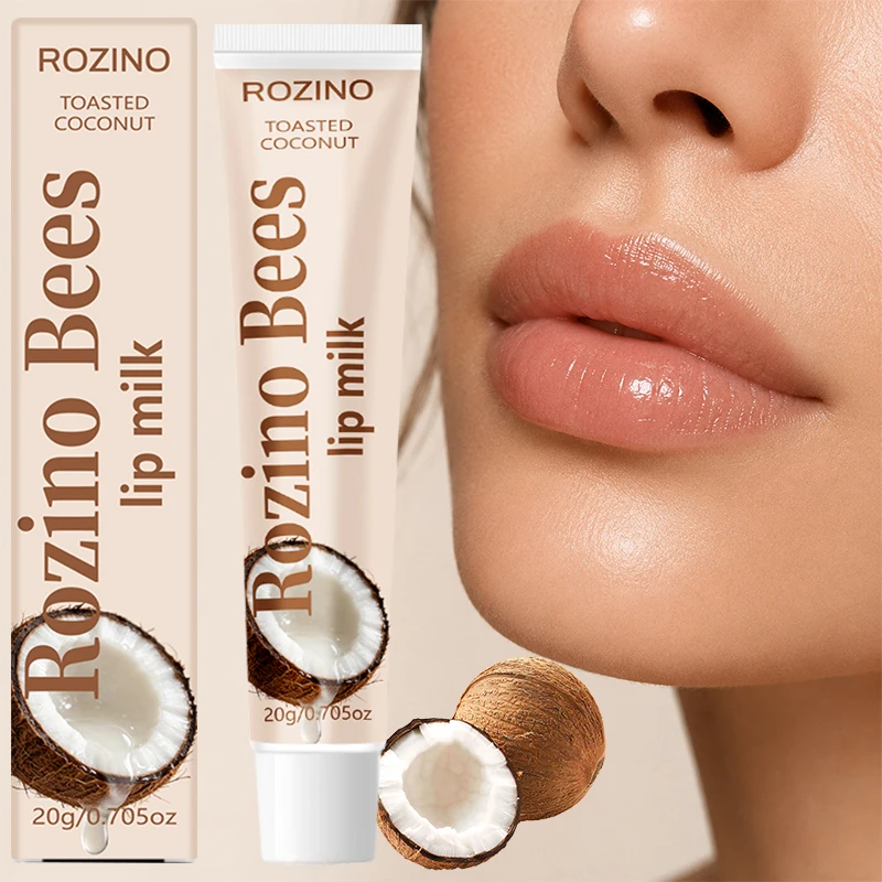 Langanhaltender Lippenbalsam mit Kokosnussöl-Essenz - Spendet sofort Feuchtigkeit, verleiht hohen Glanz, macht rissige Lippen weich, verbessert die raue Lippenstruktur, geeignet für alle Hauttypen,