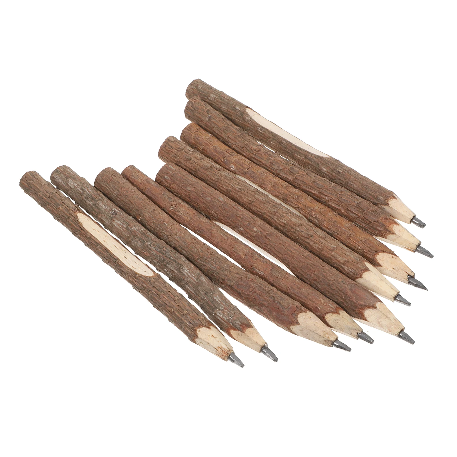 15pcs Crafts Art Pencils Bark Degradable Overvalue Branch And Twig Graphite Wood Pencils Work Stationery School Supply Sketching