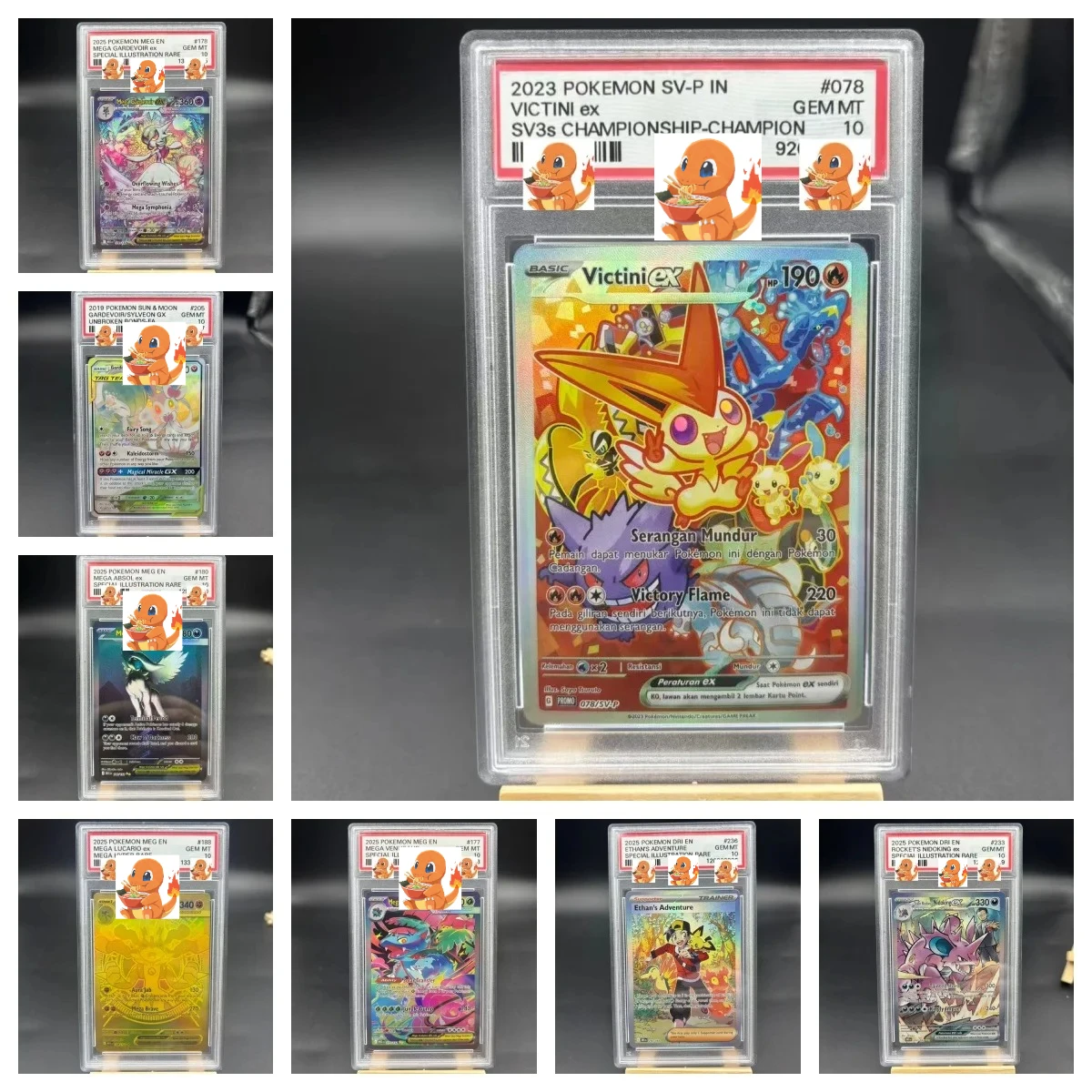 diy-1-piece-lot-pokemon-ptcg-pikachu-garchomp-giratina-gx-carte-a-collectionner-flash-signature-anime-dessin-anime-cadeau
