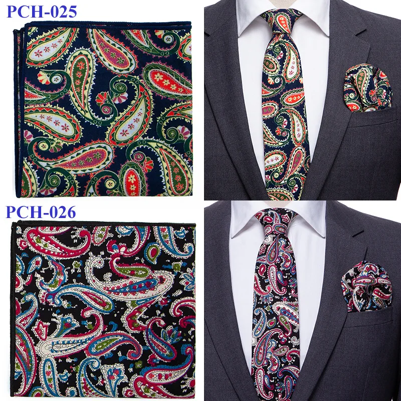 Pañuelo de bolsillo de algodón con estampado Floral para hombre, pañuelo pequeño cuadrado, accesorios occidentales, pañuelo de bolsillo de alta