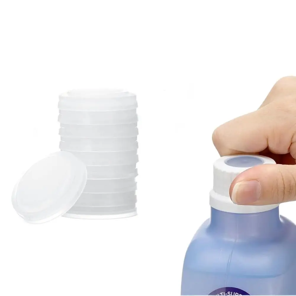 5Pcs Reusable Bottle Refill Container Bottle Cap Silicone Gasket for Swiffer Wet Jet Mop Cleaning Solution