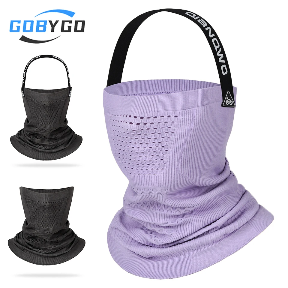 

GOBYGO зимнее теплое покрытие для шеи V-образная повязка для волос для лица бесшовное вязание замок температуры уличная защита от ветра консервация