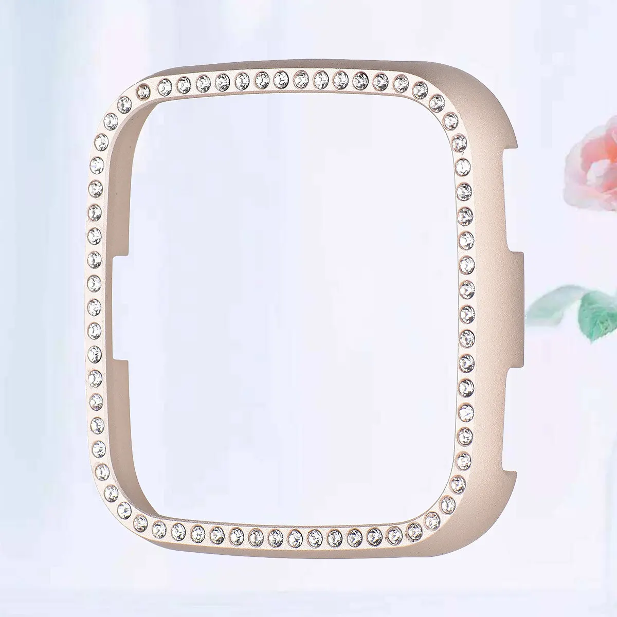 Carcasa para reloj inteligente, funda protectora creativa con incrustaciones, compatible con cubierta dorada resistente a caídas, accesorios para reloj