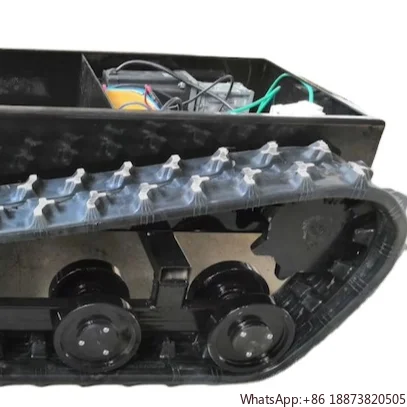 

Undercarriage track Rubber Crawler loading weight 50kgs/100KGS/800KG Rubber Tracked Chassis Undercarriage