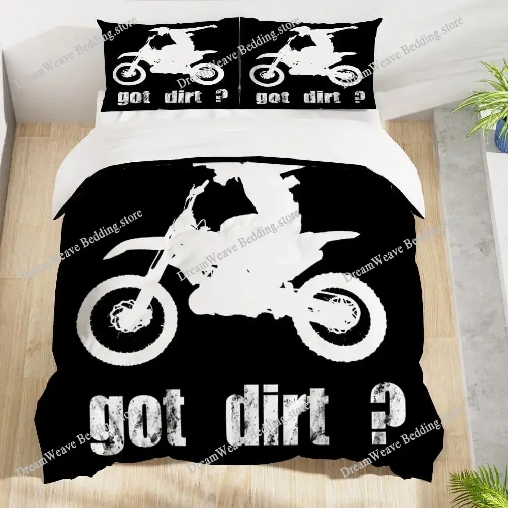 Dirt Bike Bedding Set Duvet Cover 3d Bedding Fashion Design Decoration King Duvet Cover Set Double Bed Set Bedding Sets