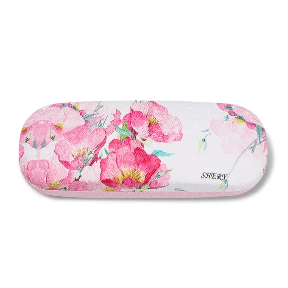Fashionable Portable Glasses Case Small Fresh Leather Compression Storage Box Portable Mini Travel Holder Glasses Storage Case