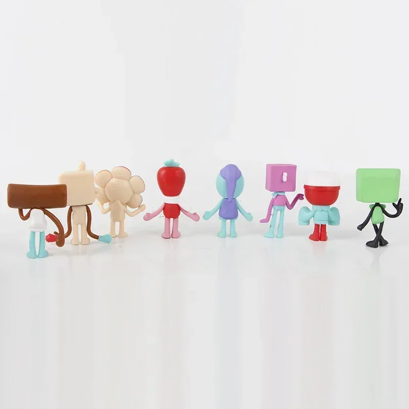 8Pcs Dandys World Anime Figure Rhythm box Series Cute figure PVC Collectible Model Room Decoration Christmas birthday Gift Toy