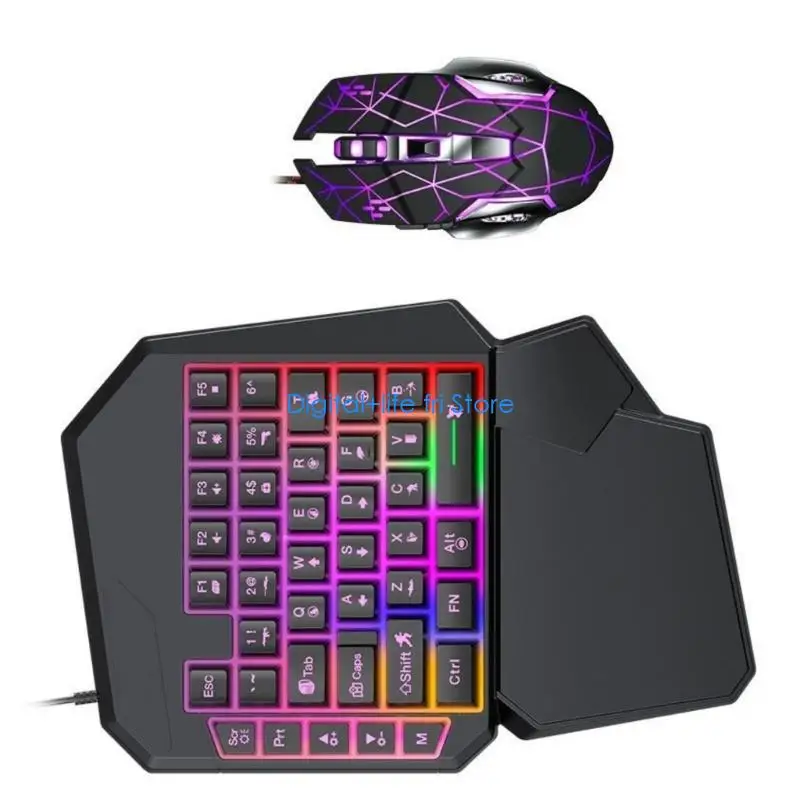 E06D RGBs Backlit Gaming Keyboards With USB Cord Connection Hand Ergonomic Wrist Support Mechanical