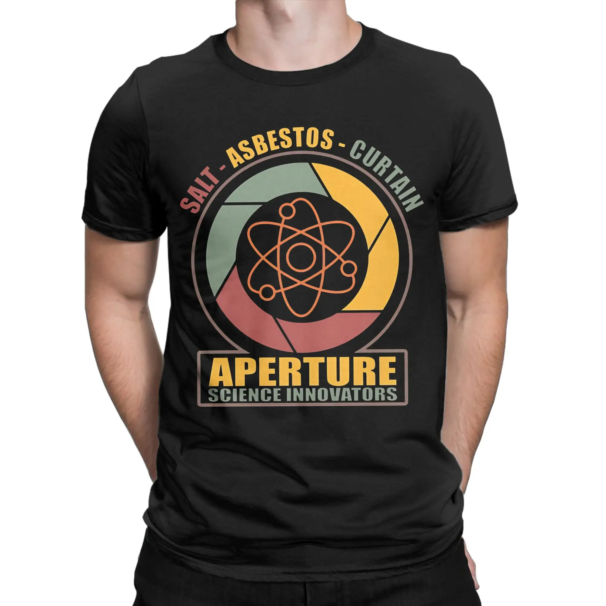 Whimsical Sci Fi Slogan Classic Portal Funny Graphic 100% Cotton T-Shirt Tops Tees For Men