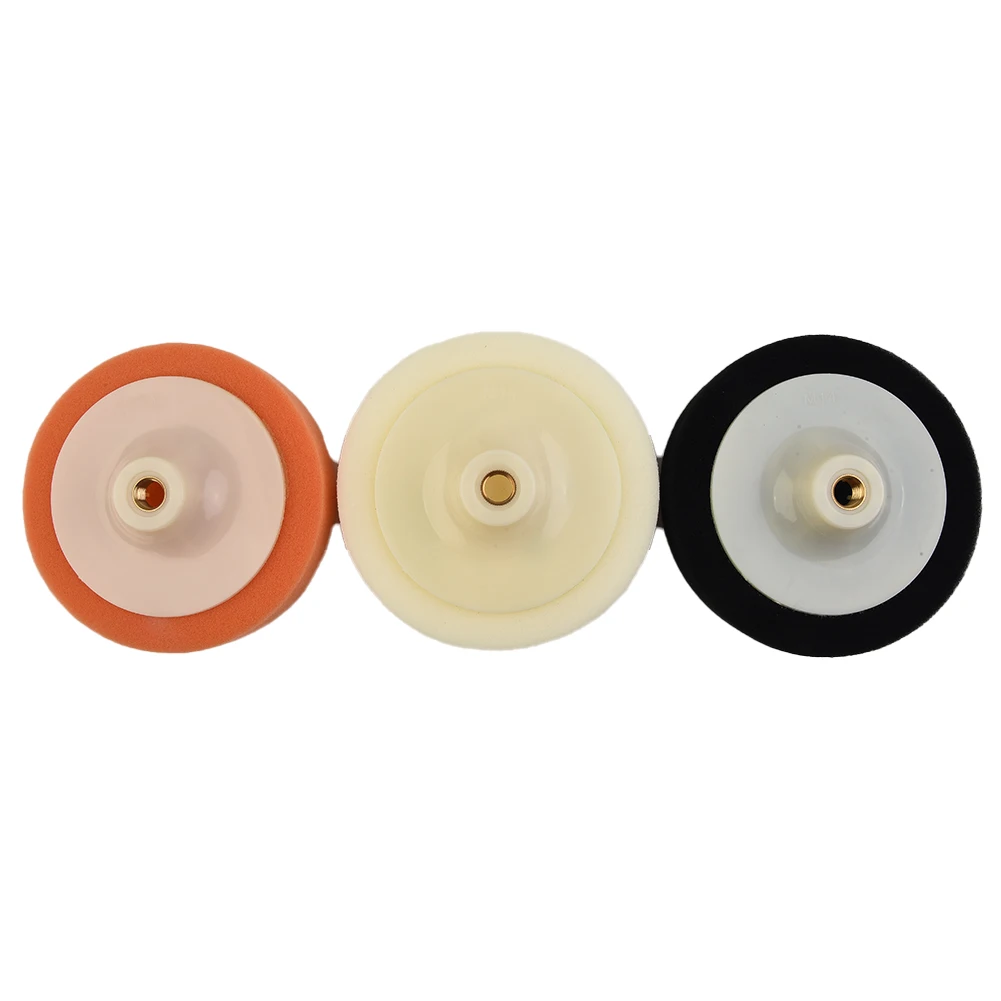 Professional 3pcs Polishing Sponge Pads Set for Car Polisher Tool for Scratch and Defect Removal Super Fine Finish White Pad