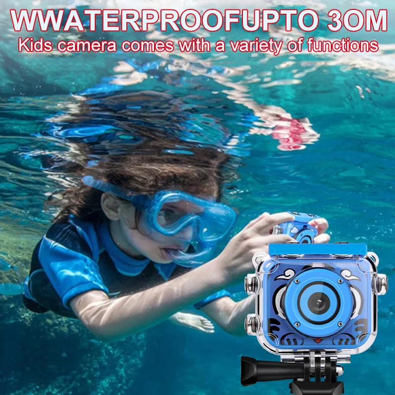 كاميرا أطفال مقاومة للماء، أنثى، قادرة على التقاط الصور، كاميرا رقمية، مناسبة للغوص