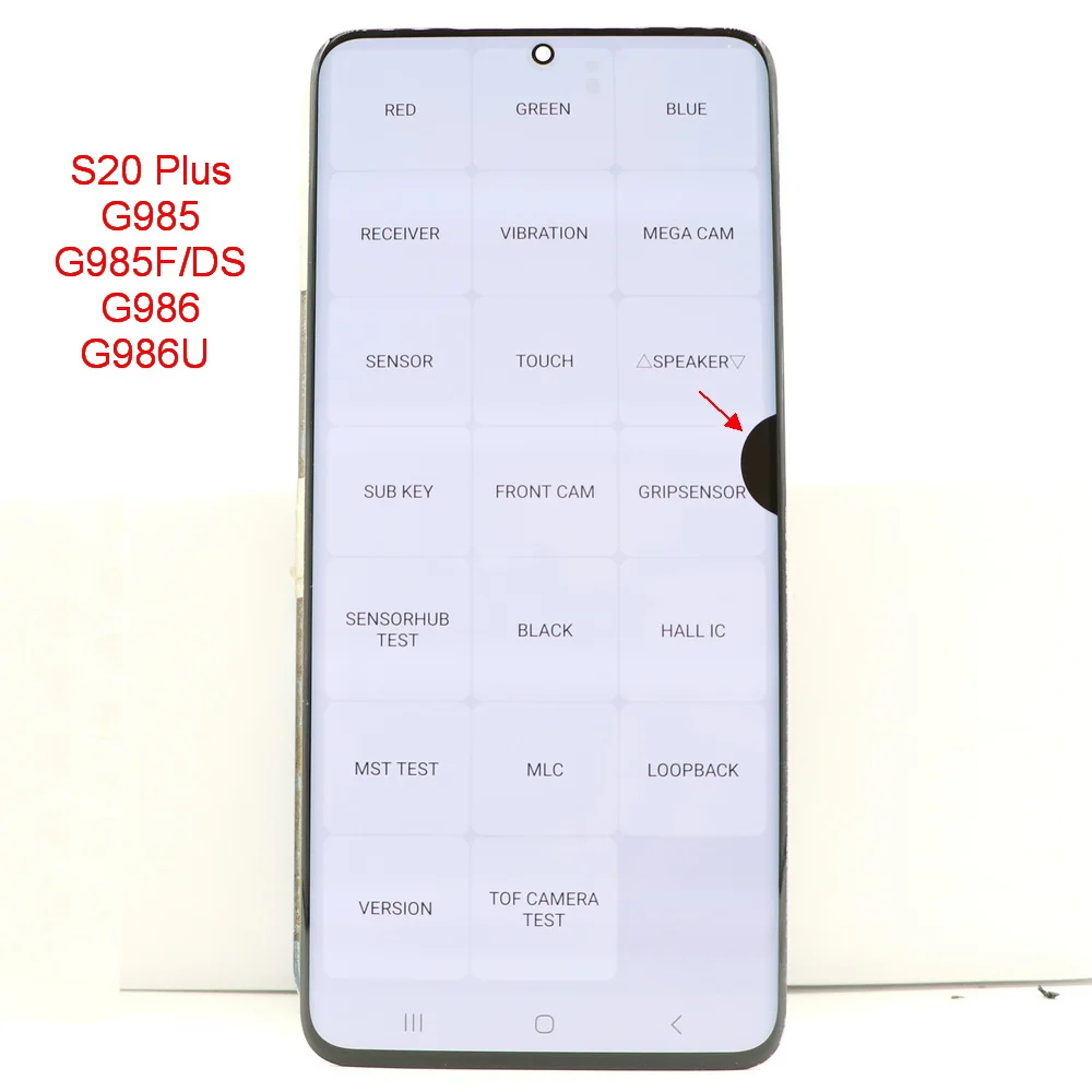 

With defects For Samsung Galaxy S20 Plus G985 G985F/DS G986 G986U Display Lcd Touch Screen Digitizer Assembl 100% testing