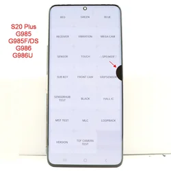 Z defektami dla Samsung Galaxy S20 Plus G985 G985F/DS G986 G986U wyświetlacz Lcd ekran dotykowy Digitizer zgromadzenie 100% testowanie