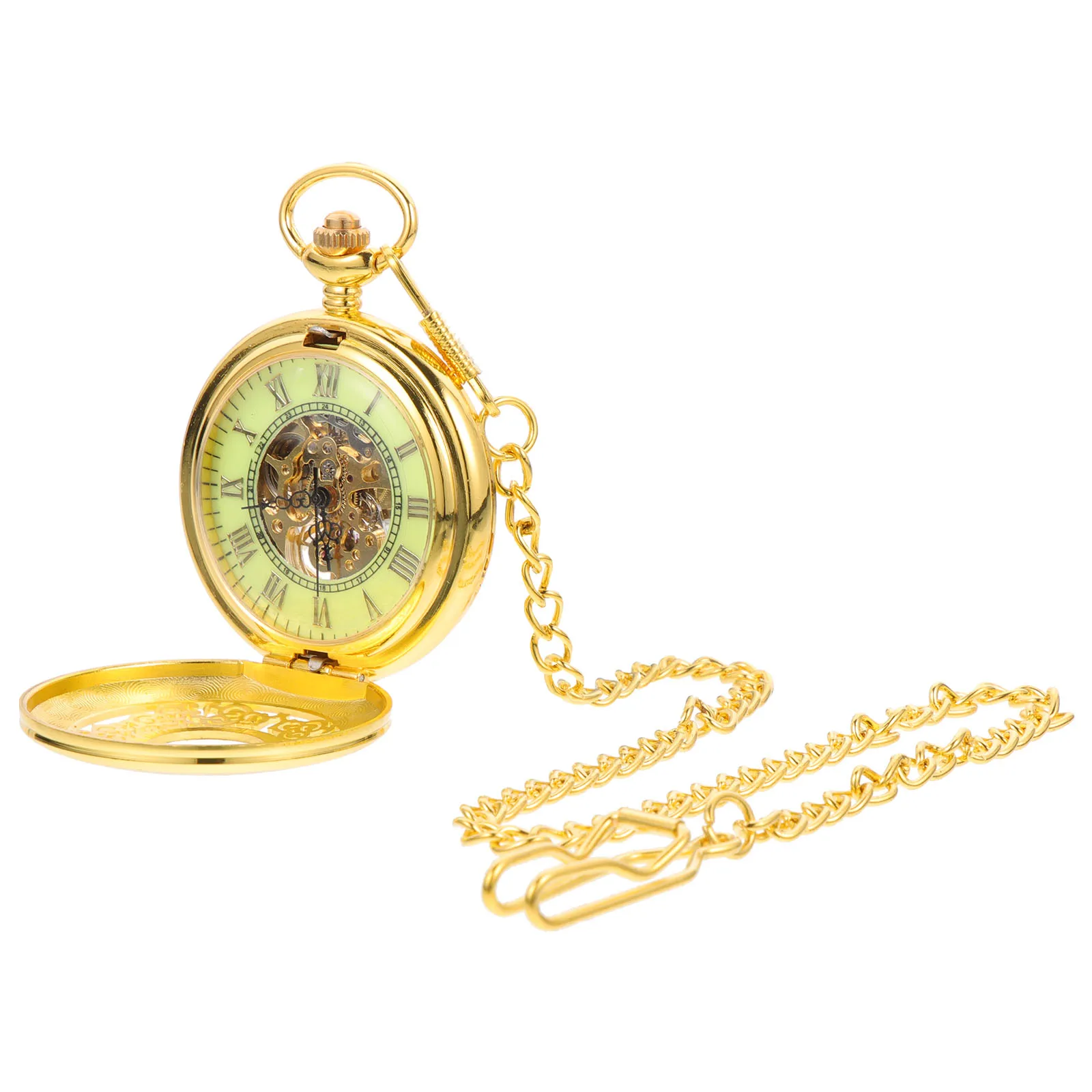 Pocket watch Steampunk Retro Mechanical Watch Roman Numerals Pocket Watch Roman Round Pocket Watch Retro vintage Mechanical watc