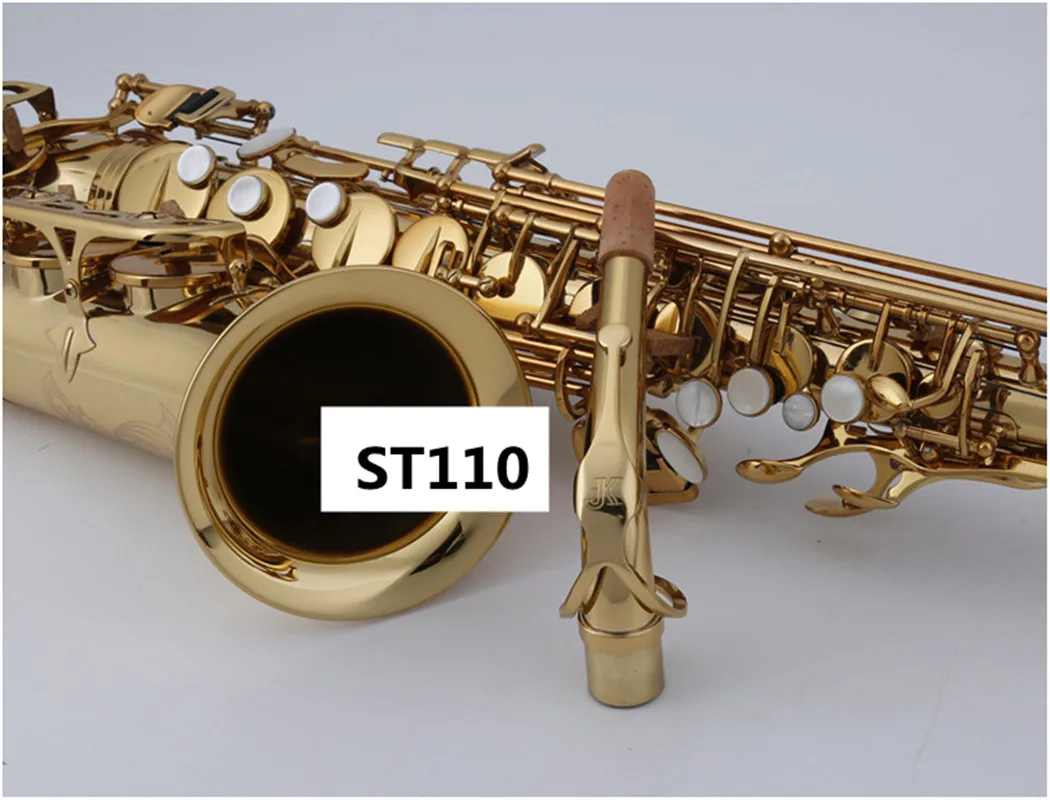 

ST110 Germany JK Keilwerth Brass Tube Gold Lacquer Alto Eb Saxophone Pearl Decorative Buttons Professional Instruments Saxofone