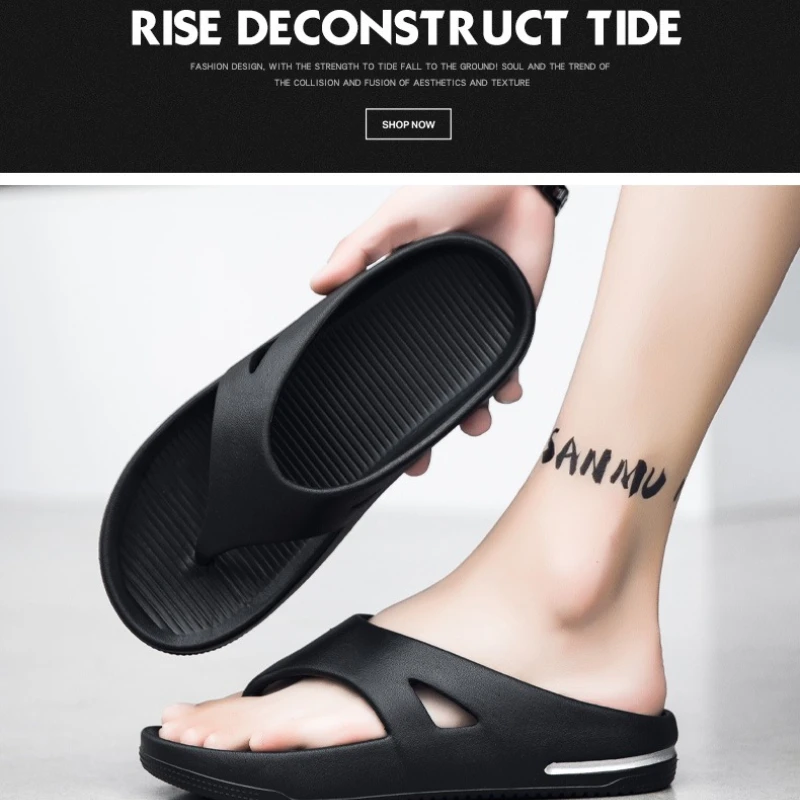 

Men's Summer Lightweight Anti-slip Quick-drying Solid Color Multi-color Options EVA Large-sized Casual Beach Indoor Flip-flops