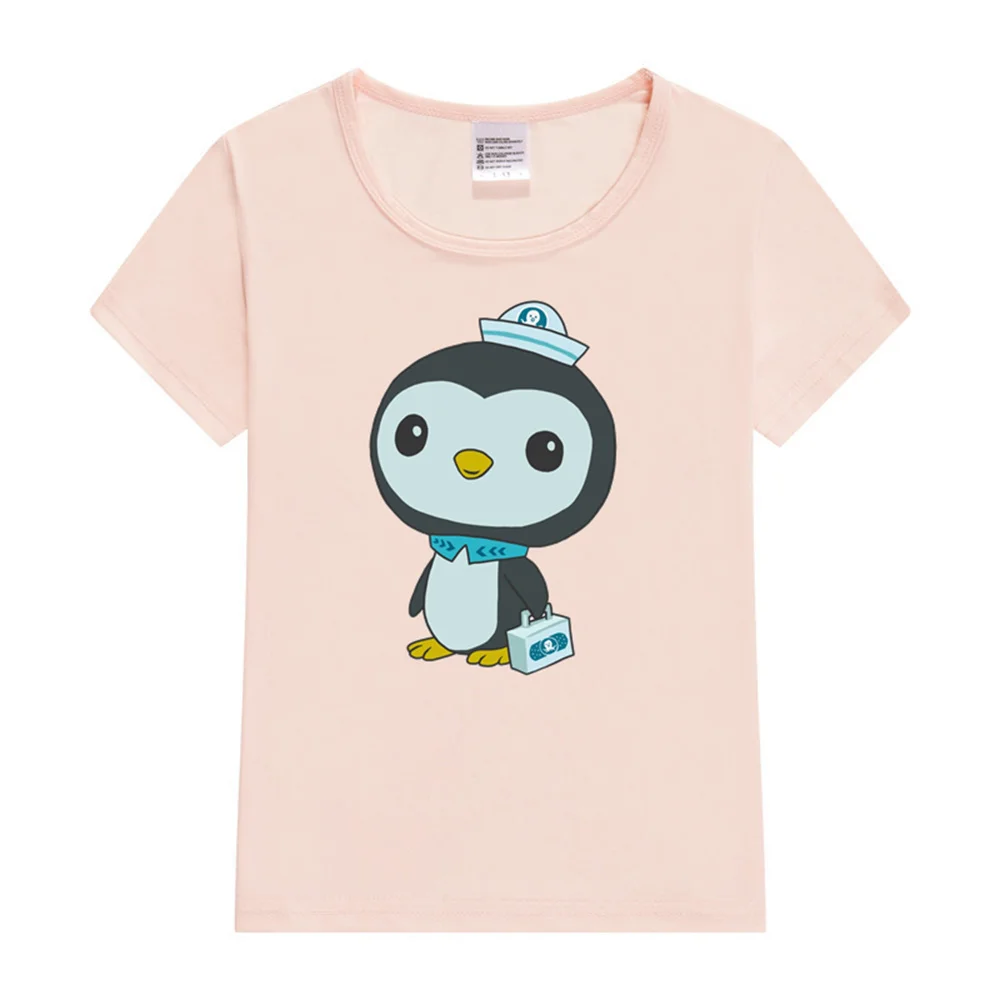 Kids T-Shirt Penguin Cotton Summer Girl Clothes Toddler Tees Short Sleeve Tops Cute Cartoon Baby T Shirts Children Clothing