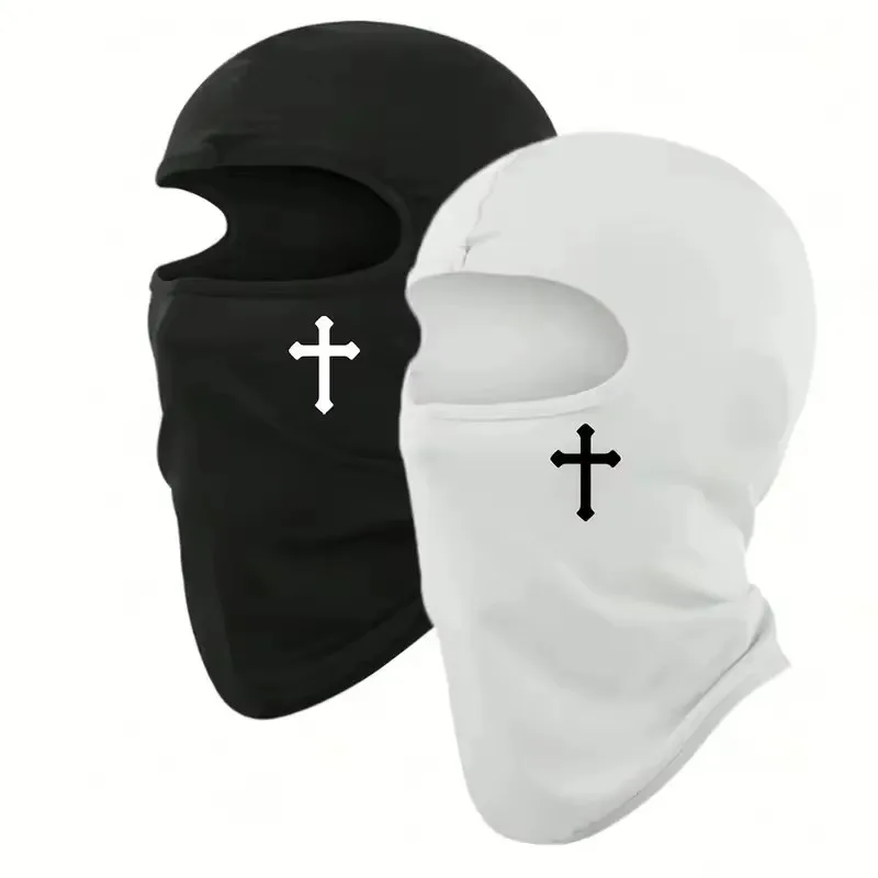 

Breathable Black Cross Balaclava Face Ski Mask Perfect for Bicycle, Motorcycling, Hiking,Skiing for Outdoor Sports Tool