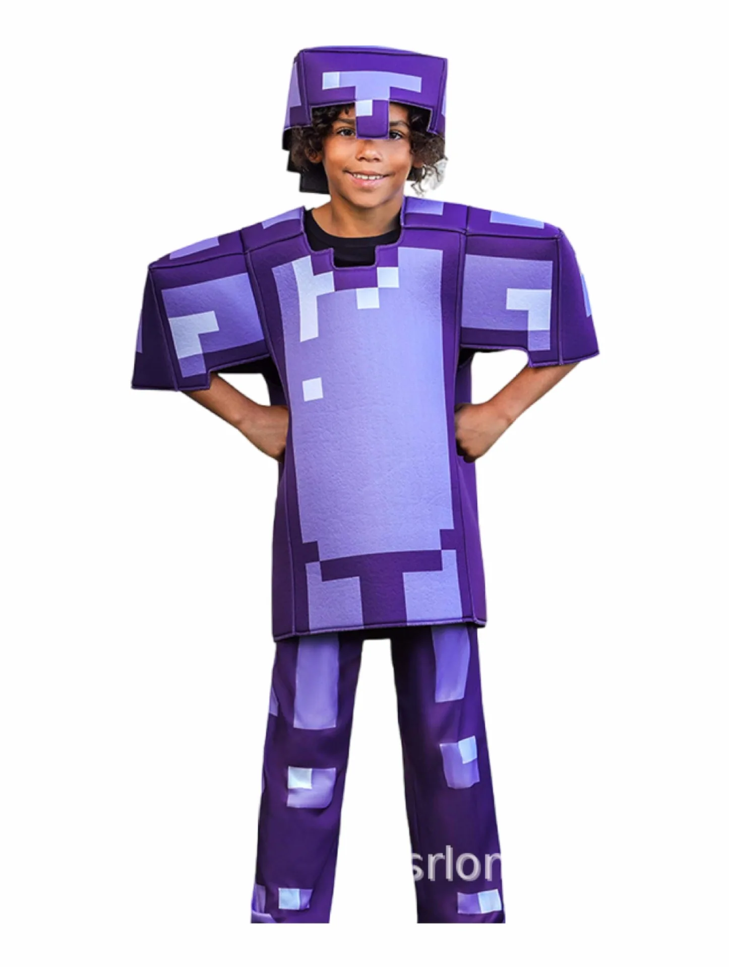 Kids Games My World Cosplay Halloween Costumes Diamond Armor Series Jumpsuit with Mask for Girls Boys Party Carnival Wear view 6