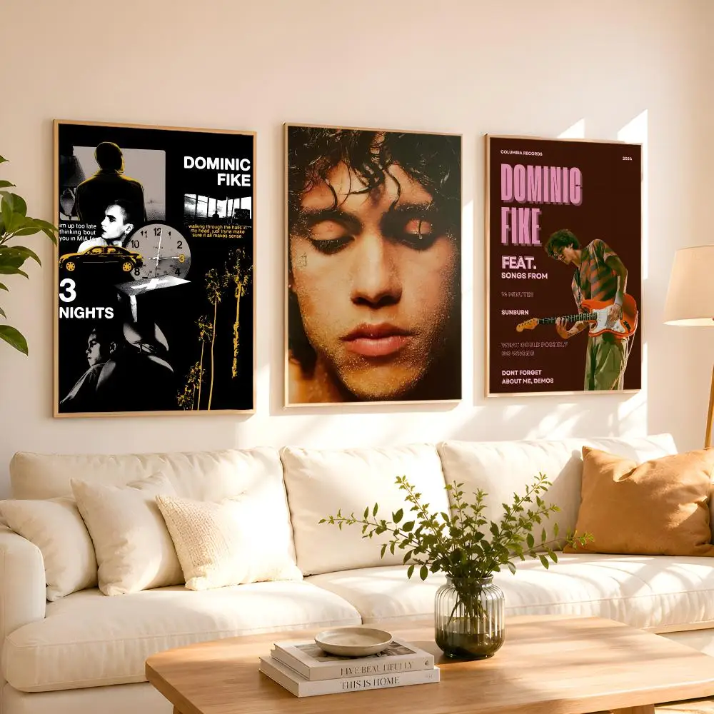 Pop Singer D-Dominic F-Fike Poster 1PC HD Matte Peel And Stick Wall Decor For Bedroom Living Room Dorm Office