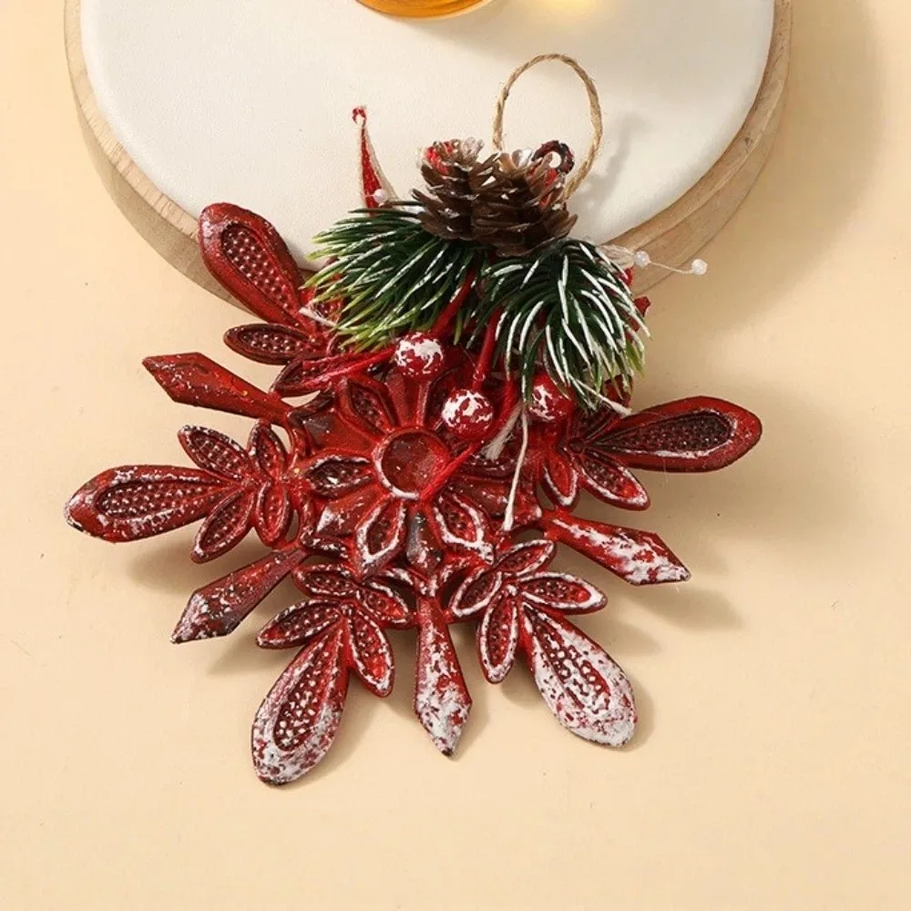 Bird Red Christmas Ornaments Garland Snowflakes Christmas Tree Decorations Skates Elk Snowfall Xmas Pendants Christmas Gift
