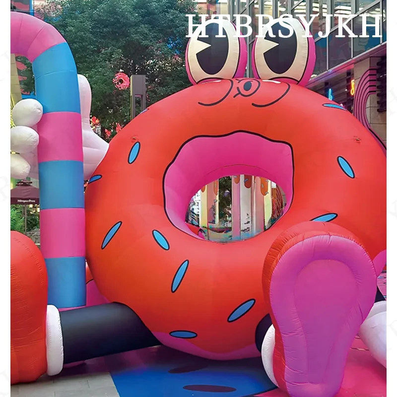 Inflatable dessert donut air model food bread air model custom shopping mall scenic decoration