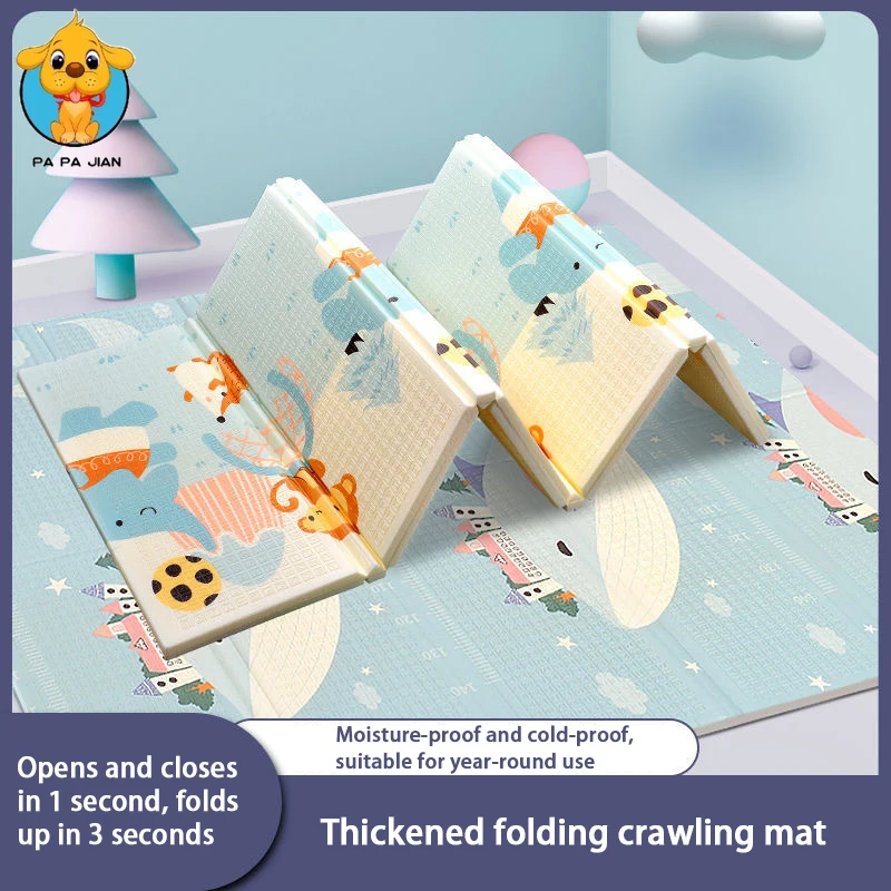 

XPE Складной коврик для ползания Детский коврик для ползания Утолщенный игровой коврик для малышей Домашние коврики из пенопласта с героями мультфильмов Нескользящий ковер для занятий спортом