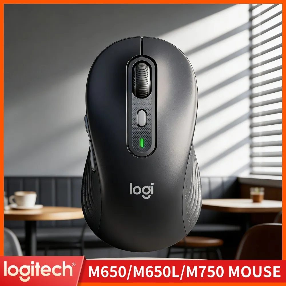 Logitech M650 Signature Wireless Mouse - Sustainable Design, Silent Clicks, Smartwheel Scrolling, 20-Month Bluetooth Battery