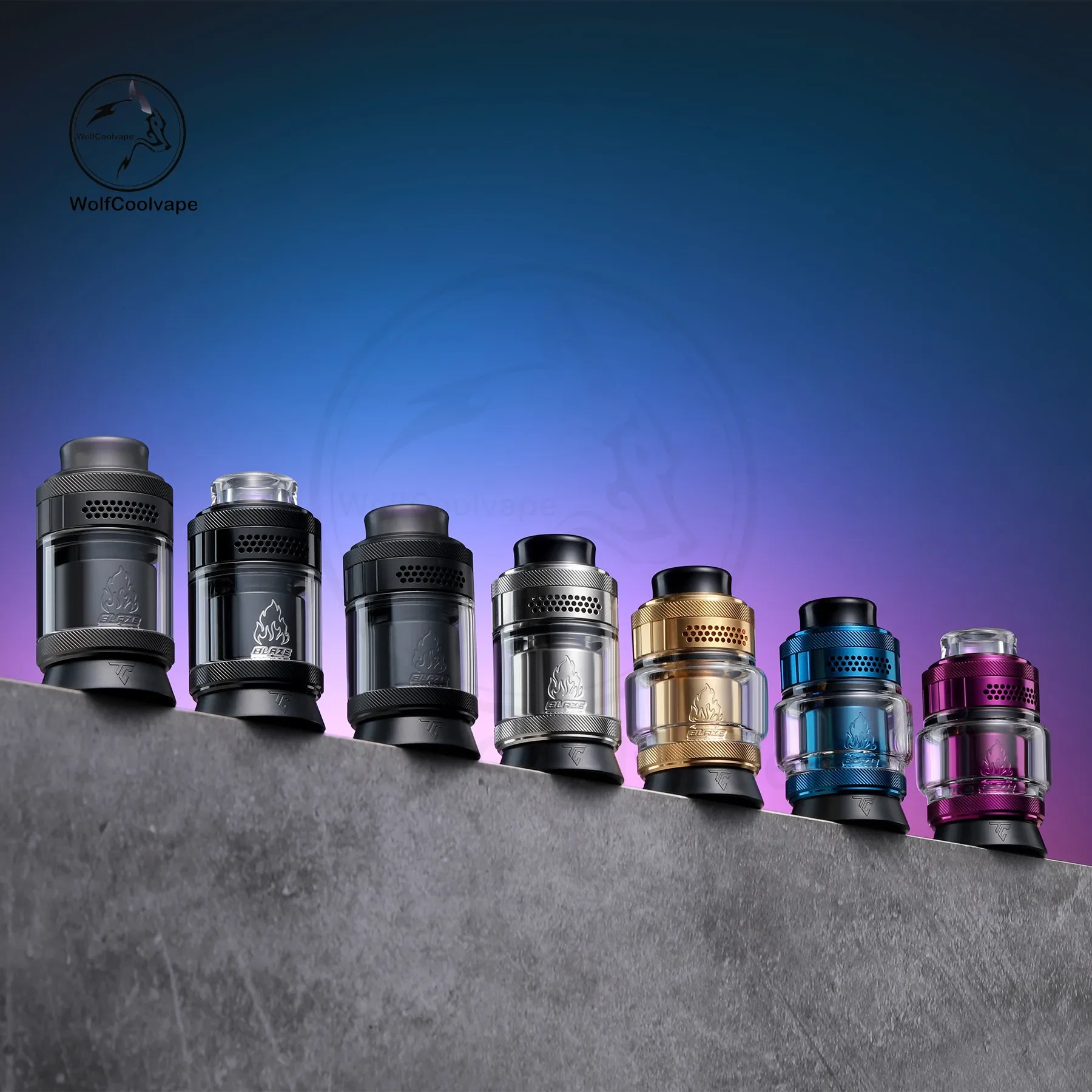 Wolfcoolvape Blaze Solo 2 Thunder Cloud RTA 25mm رذاذ خزان قابل لإعادة البناء 3.5 مللي و 5.5 مللي سعة Vape Mod ملحق #4