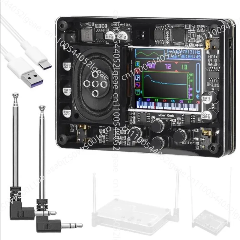 Mini Theremin Electronic Musical Instrument OLED Screen Creative Portable Theremin Synthesizer